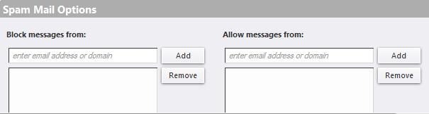 Changing Settings for Receiving Messages Users can specify how to handle email messages that have a return receipt request from the sender: Figure 18: Read receipt options Never send a read receipt: