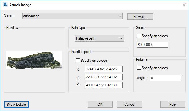 Attach Image 2.1.3 Rotate the image in AutoCAD Now, it is necessary to rotate the image.