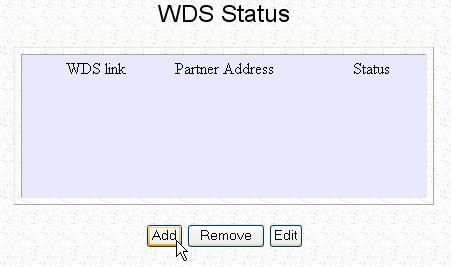 As illustrated on the WDS Setup, the WDS feature is Disabled by default. Select Enable from the WDS Global Control drop-down list to operate WDS. Click on the Apply button.