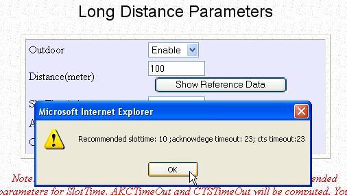 effortlessly. The following steps demonstrate how to configure these Long Distance Parameters.
