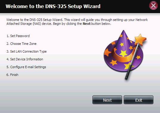 Click the System Wizard icon to start the Setup Wizard.