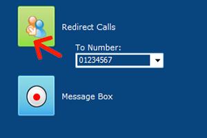 Call redirection 14 REDIRECT CALLS TO A NUMBER Selecting the button "Redirect Calls" you can set a phone number to divert incoming calls.