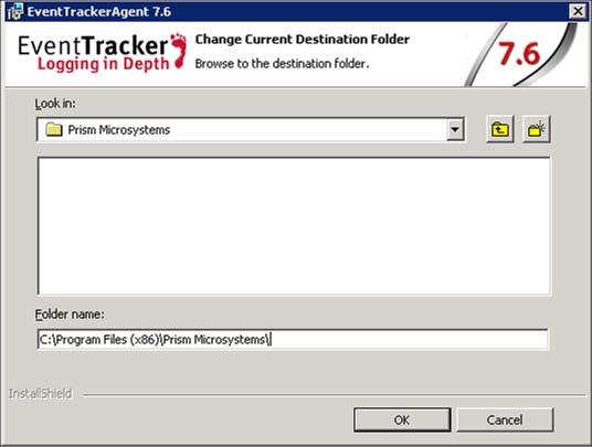 Figure 58 38. In the Event destination pane, there are two methods to install EventTracker and Change Audit agents: Procedure to install with Agent.