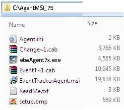 EventTracker 7.5X 1. Download MSI package (e.g. AgentMSI_7x.zip for v7.x where x is the version number 1/2/3/4/5) from the location provided by Prism Microsystems Support team.