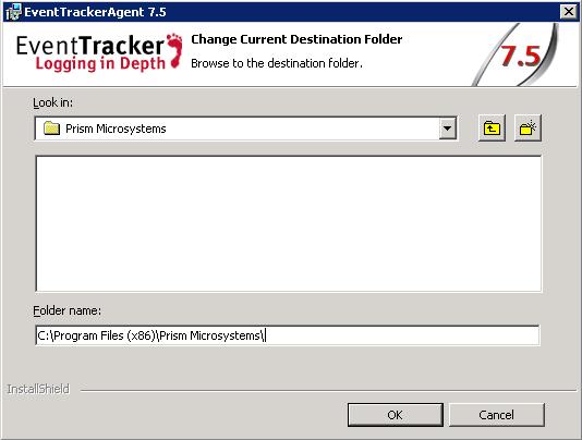 Figure 110 9. In the Event destination pane, there are two methods to install EventTracker and Change Audit agents: Procedure to install with Agent.ini file Procedure to install with Agent.