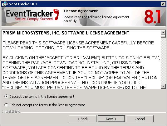 Figure 16: License Agreement 14. Click the Next > button. 15.