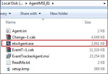 5. Create a network share on server and allow Domain Computers to have at least READ access permission. 6. Copy the AgentMSI_81 folder to the network share, which is created in previous step.