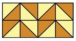 Example 4 Continued The tile design shown is a rectangle with a base of 4 in. and a height of 2 in.