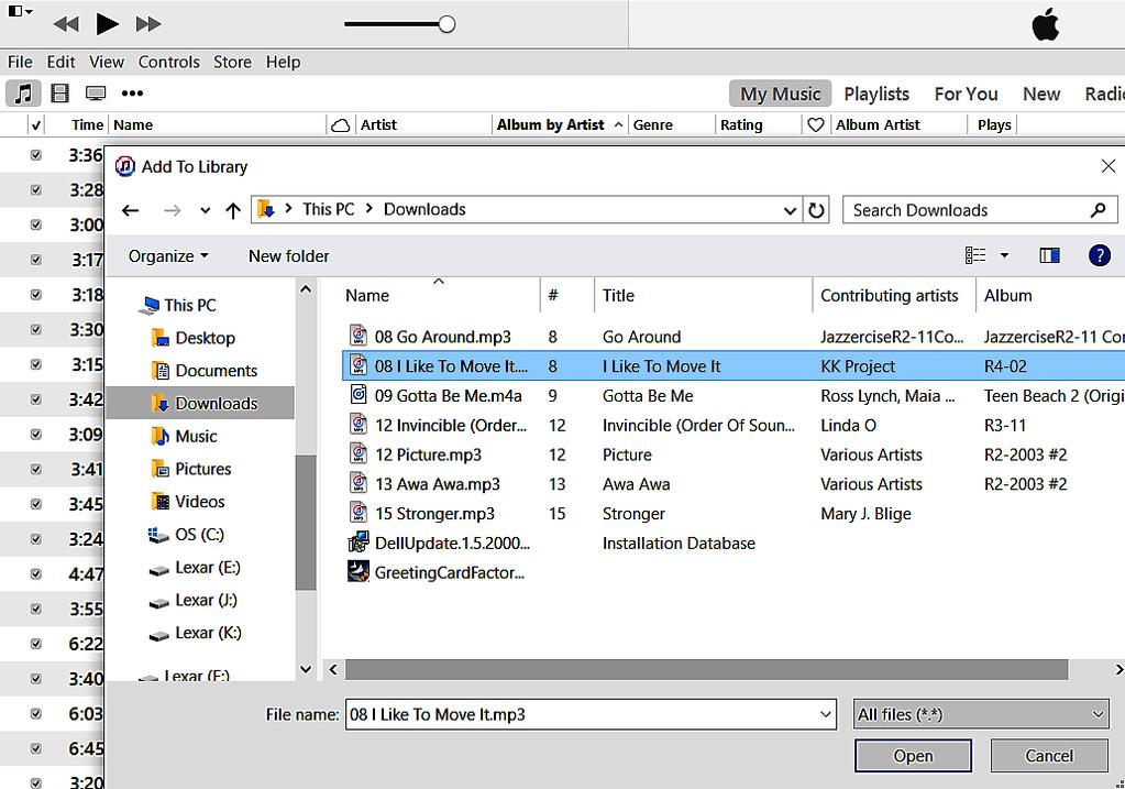 HOW TO DOWNLOAD INDIVIDUAL TRACKS CONT. 14. Open itunes. Click on File. From the dropdown menu, choose Add FILE to Library.
