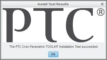3. Run Creo Parametric from the make_install directory that contains the creotk.dat file.