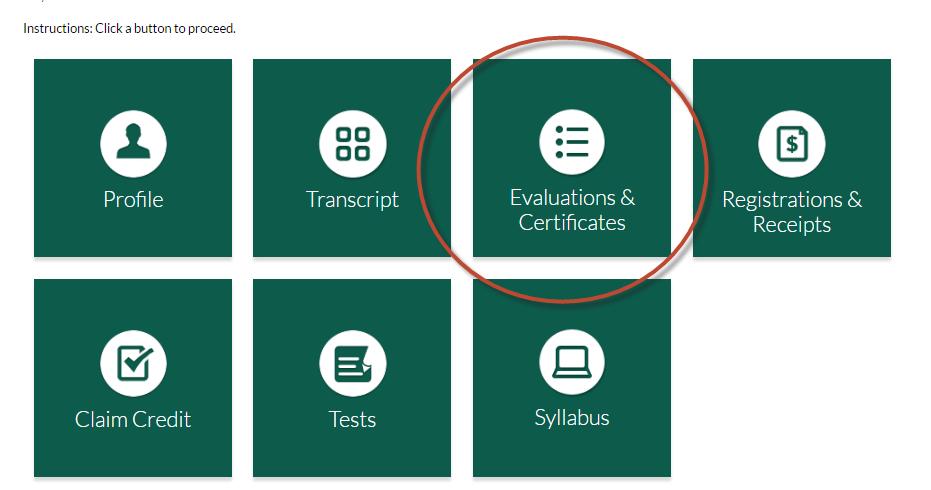 Once logged in to the Avera CE Portal, you are able to complete an evaluation for CME/CNE that you have attended and obtain the certificate of completion. Click My CE button to the right of the page.