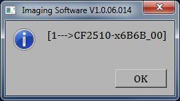 26) An Imaging Software dialog box will then appear.