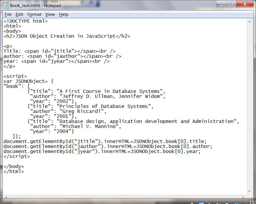 to read and write 37 38 AJAX + JSON function statechange() { if (xmlhttp.readystate == 4) { if (xmlhttp.