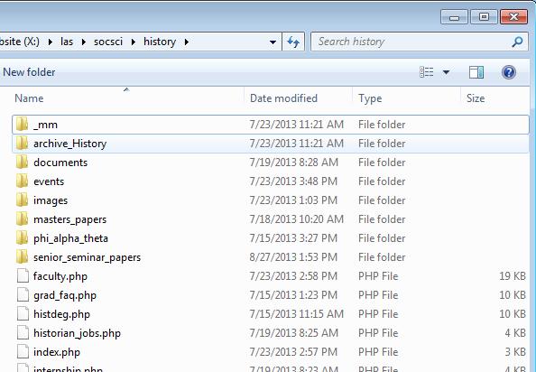Things to notice Who to talk to: Documents for downloading or printing are stored in a specific folder Images are stored in a