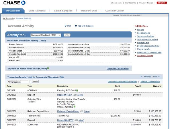 CHASE COMMERCIAL ONLINE ACCOUNT ACTIVITY DOWNLOAD ACCOUNT ACTIVITY Download account activity in two easy steps.