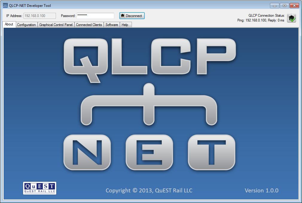 QLCP User Manual Page 15 Click on the Configuration tab and you should see the current settings for the