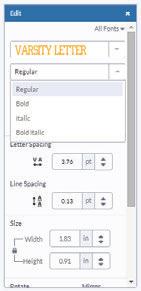 Section 8B 4B Working Image library with Text/Edit - Insert/Search Panel - for Editing images text Step 3 Once you ve narrowed your fonts using filters, the next step is to choose a font design by
