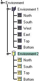 To activate an environment, just select it in the specification tree then select the Environment Active command from the contextual menu. 3.