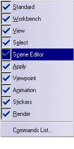 View The View menu lets you view document contents. Please refer to the Infrastructure documentation. View - >Toolbars For... See.