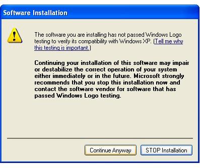 Installing on Windows XP This process installs two drivers. Note: If you previously installed USB drivers for this device, uninstall them before installing or re-installing this driver.