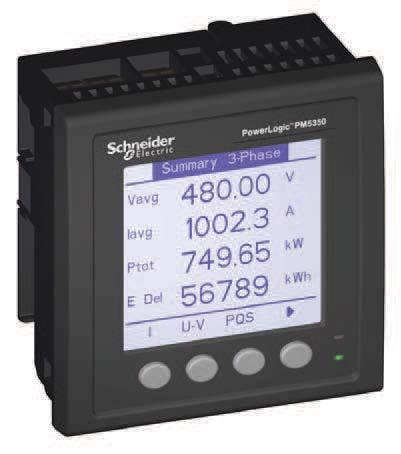Midrange metering PM53 Functions and characteristics The PowerLogic PM53 power meter offers all the measurement capabilities required to monitor an electrical installation in a single 96 x 96 mm unit