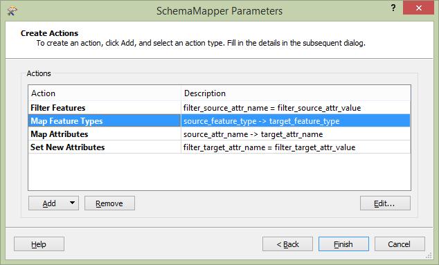 #7 Automate the workflow - 1. Harmonise data with FME source_feature_type target_feature_type: mappings of features types. source_attr_name target_attribute_name: mappings of attributes.