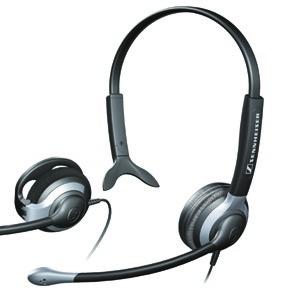 CC 520 Small, lightweight double-sided headset. Ultra Noise Cancelling. One-sided cable and adjustable headband. Adjustable and pivotable microphone boom for easy and safe transportation.