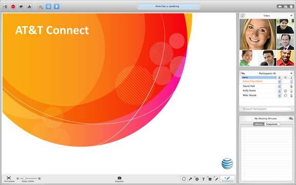 To host a conference you must have an AT&T Connect account, and install and activate the AT&T Connect Participant Application on your Mac. To participate in a conference, just install the application!