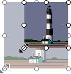 110 Microsoft PowerPoint 2003 4. Browse through the clip art pictures until you find a picture of a lighthouse similar to the one shown in Figure 4-12.