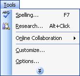 Menus for all Windows programs can be found at the top of a window, just beneath the program s title bar.