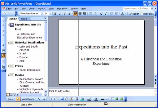 Chapter Two: Editing a Presentation 45 8. Type Israel, press <Enter>, type Europe, press <Enter>, and type Asia. Your completed slide should look like the one in Figure 2-3. 9.