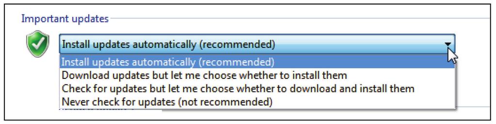 Click in a blank area of the screen to close the drop-down list. 7. Click Cancel to exit the window without changing any settings.