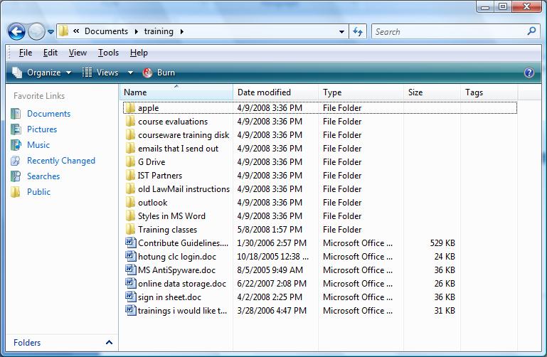 Browsing For Files Vista s and Office 2007 s browse window interface is different from that of XP.
