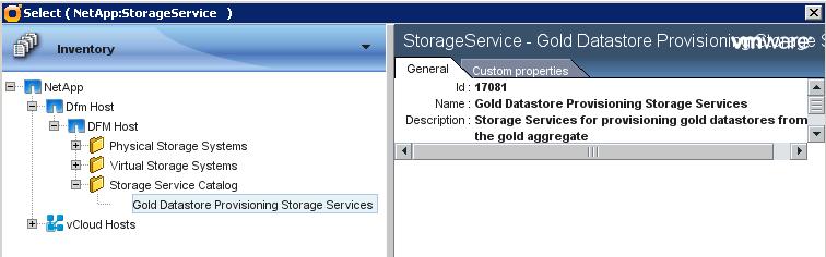7 When the storage service is selected under Datastore