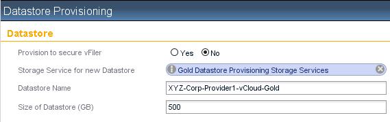 8 Under Provider vdc Provisioning, click Not set next to vcloud