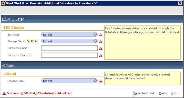 Table 26) Add additional storage to provider VDC. Step 1 Open the VMware vcenter Orchestrator plug-in for NetApp.