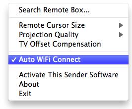 5 Auto Wi Fi Connect Check <Auto Wi Fi Connect> to let MirrorOp search and connect to access points, or turn it