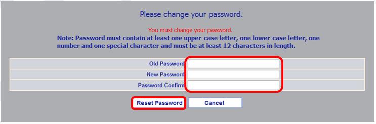 1 2 You are required to change your password the first time you logon to eopf.