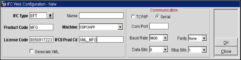 Configuring the EFT Interface Creating an EFT Interface 3 Configuring OPERA Log in to OPERA and start a session with Configuration setup, select the menu option Setup > Property Interfaces >
