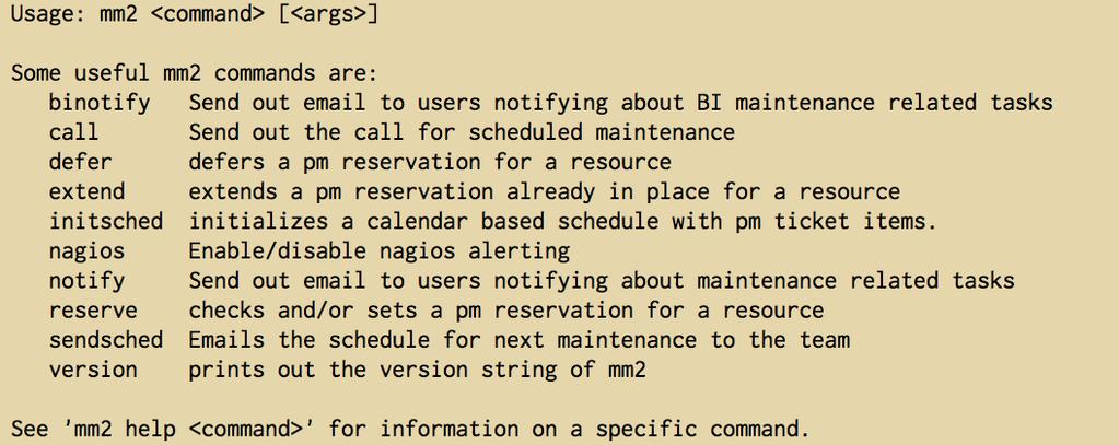 Maintenance Manager maintman or mm2 Script that automates our maintenance processes In our opinion, a very nice tool For this discussion,