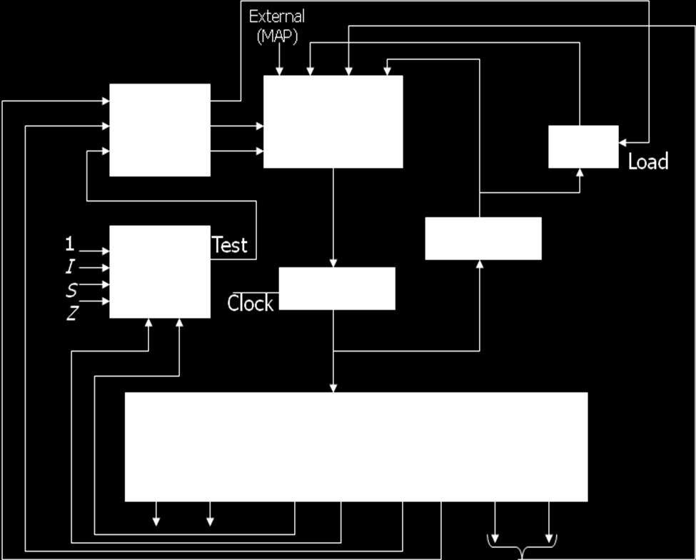 o The CD (Condition) field of the microinstruction selects one of the status bits in the second multiplexer. o The Test variable (either 1 or 0) i.e. T value together with the two bits from the BR (Branch) field go to an input logic circuit.