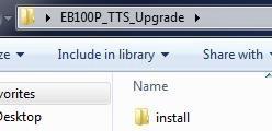 TTS Data Upgrade TTS Data Upgrade is necessary if the version of E-bot PRO is earlier than v1.1.0. Note: If you want to upgrade TTS data regardless of the version, you may do so. A.