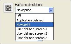 COLOR SETUP FEATURES 25 Application Defined uses a predefined halftone screen specified in an application. For information about the supported applications, see page 27.