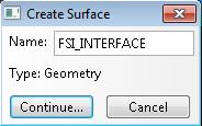 Create Surface dialog is displayed.