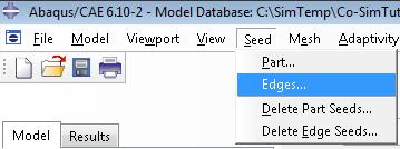 Double-click the Mesh node under the Plate Part Module: On the top menu bar, select Seed -> Edges The prompt below the