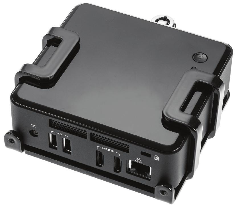 12 INTEL NUC CLAMP PRODUCT CODE 0030 A discreet, high-security mount for the 4th generation, Intel NUC. It is constructed from 4mm hardened steel, powder coated black to match the device.
