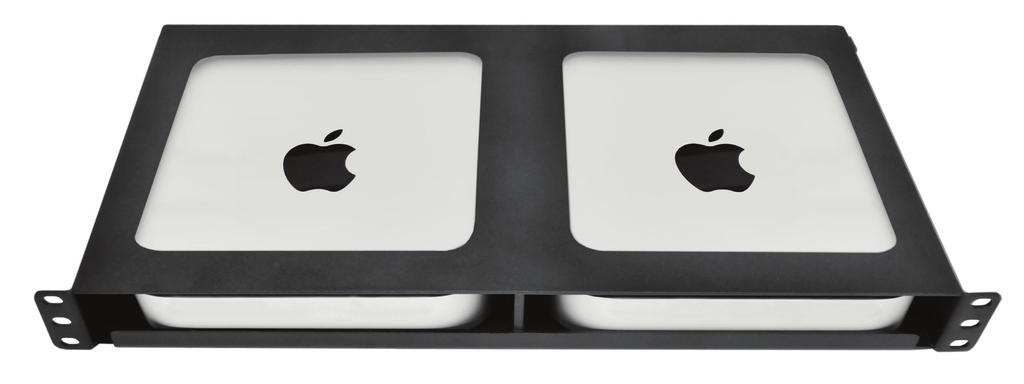 6 MAC MINI SECURE RACK MOUNT PRODUCT CODE 7665 Where multiple devices feed a suit of users from a centralised, secure IT cabinet, rack mounting the smaller devices enables you to make best use of the