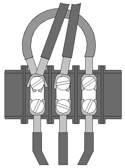 the AC line wire to position 1 and the AC neutral wire to position 2 of terminal strip. Add a jumper from position 1 to position 3. This jumper is not provided.
