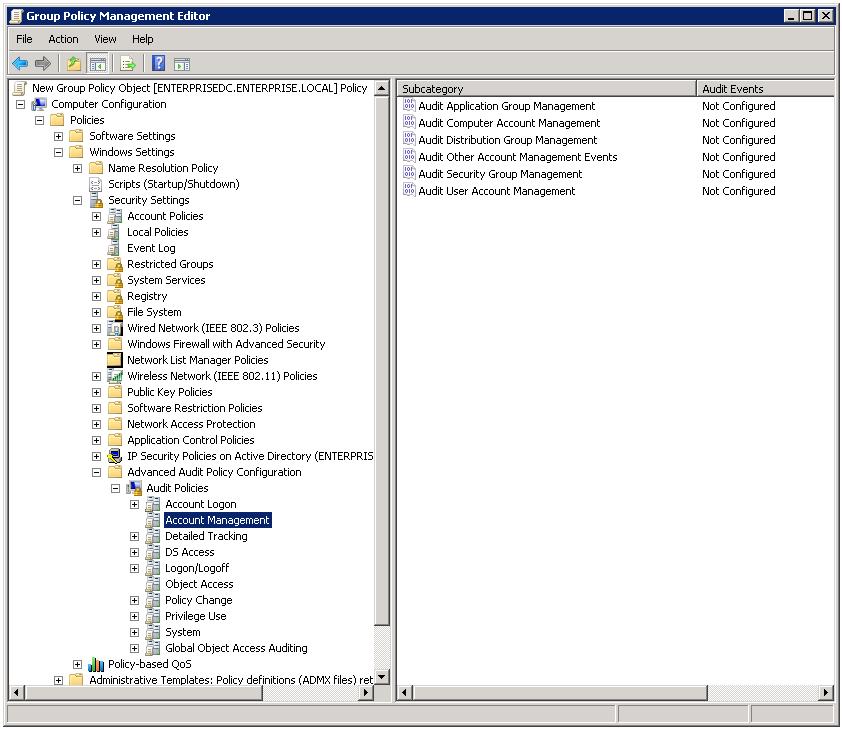 Figure 10: New GPO 4. Right-click the newly created GPO in the left pane of the Group Policy Management form and select the Edit option. Group Policy Management Editor opens. 5.