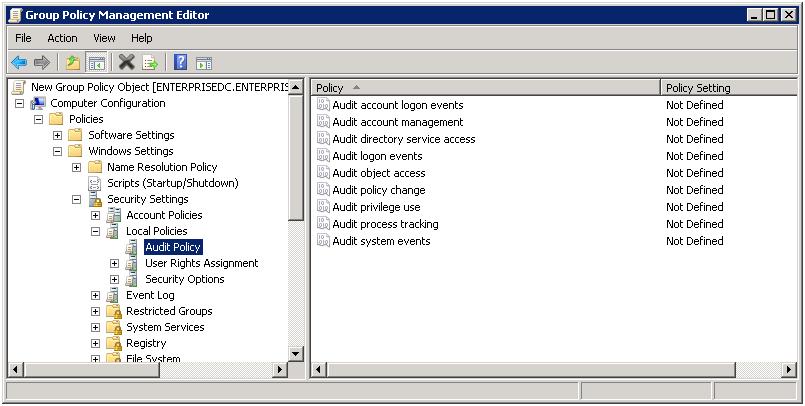 Figure 6: New GPO 4. Right-click the newly created GPO in the left pane of the Group Policy Management form and select the Edit option. Group Policy Management Editor opens. 5.